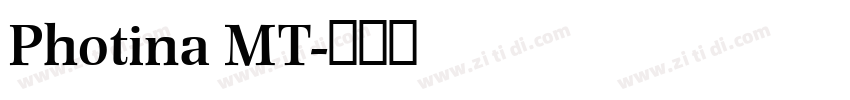 Photina MT字体转换